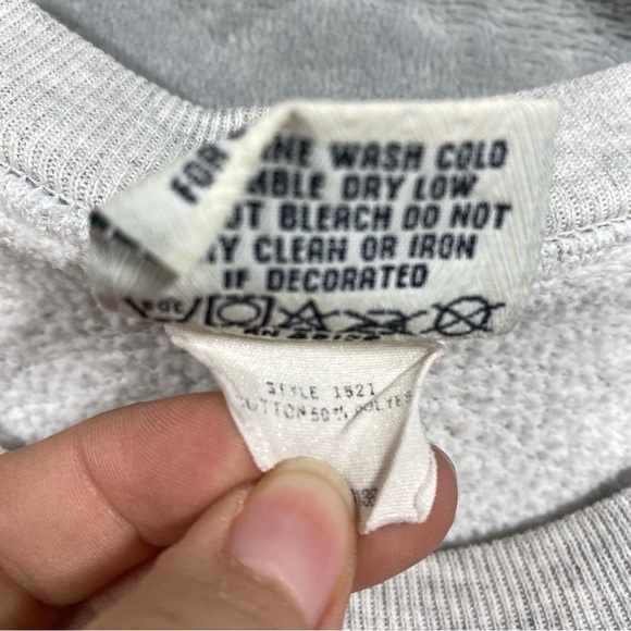 Vintage Nutmeg Mills NFL Raiders Sweatshirt Size Large - Picture 15 of 15